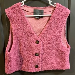 Anthropologie Sherpa vest ONE SIZE